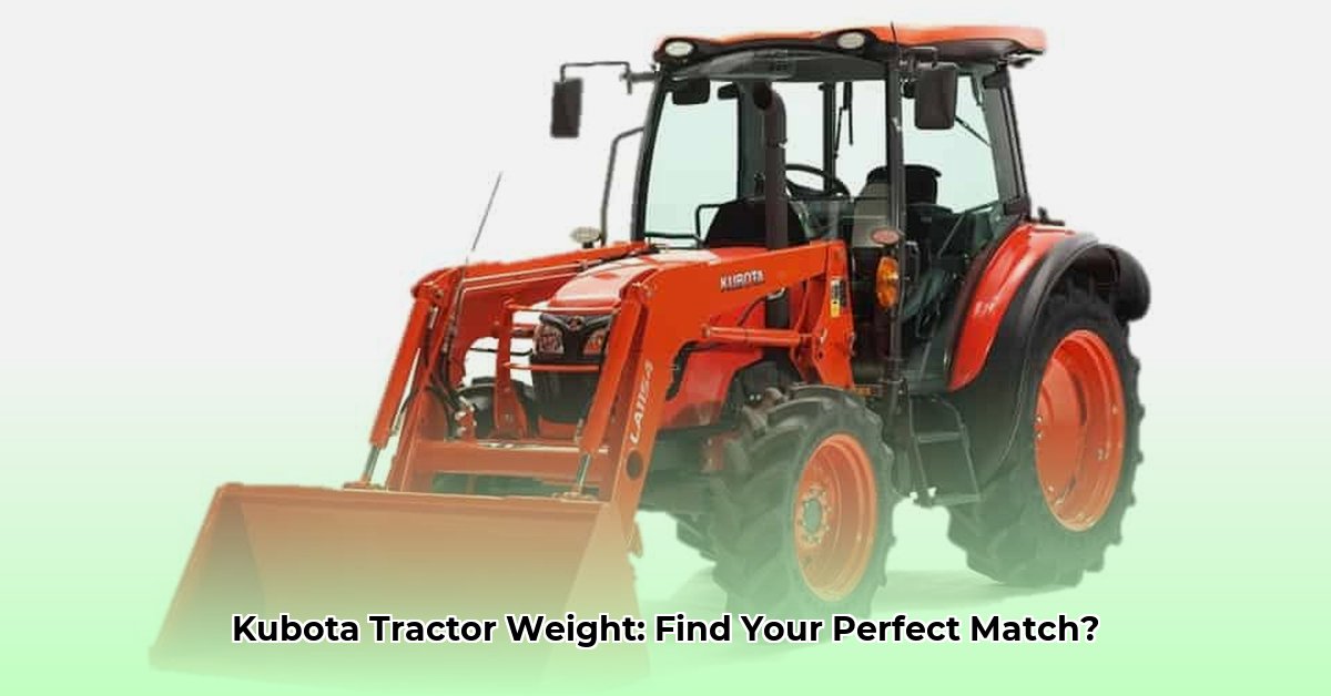 how-much-does-kubota-tractor-weight